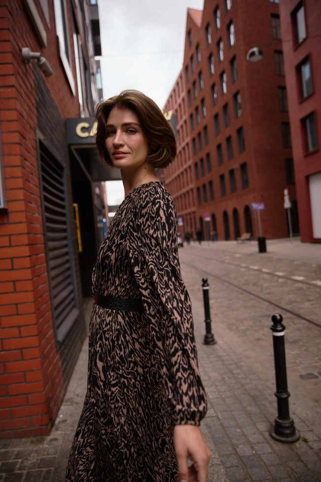 WOMEN'S DRESS Z-SU-4805 COFFEE