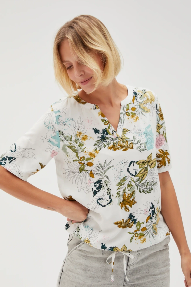 WOMEN'S SHIRT L-KO-4627 OFF WHITE
