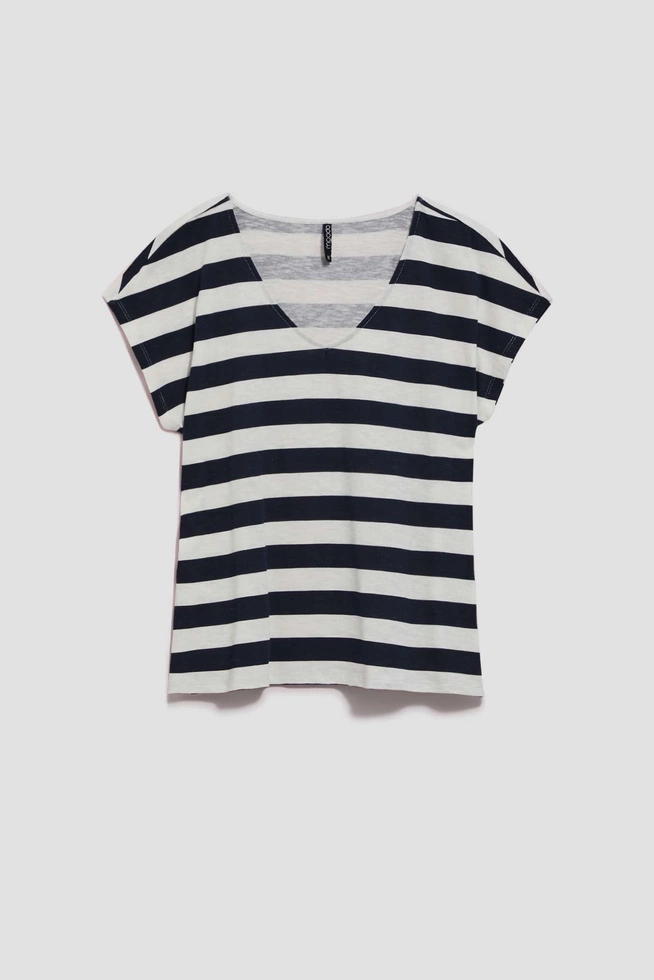 LADIES TSHIRT L-TS-4121 NAVY