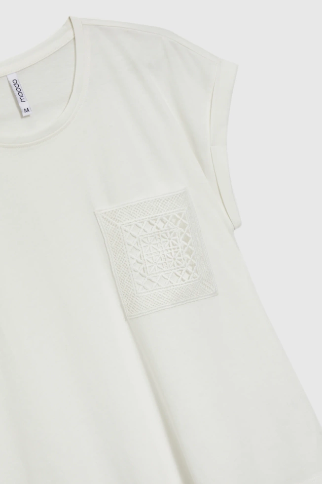 KOSZULKA DAMSKA L-TS-4673 OFF WHITE