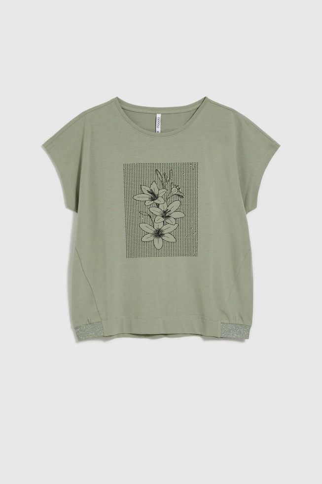 WOMEN'S TSHIRT L-TS-4640 OLIVE-set