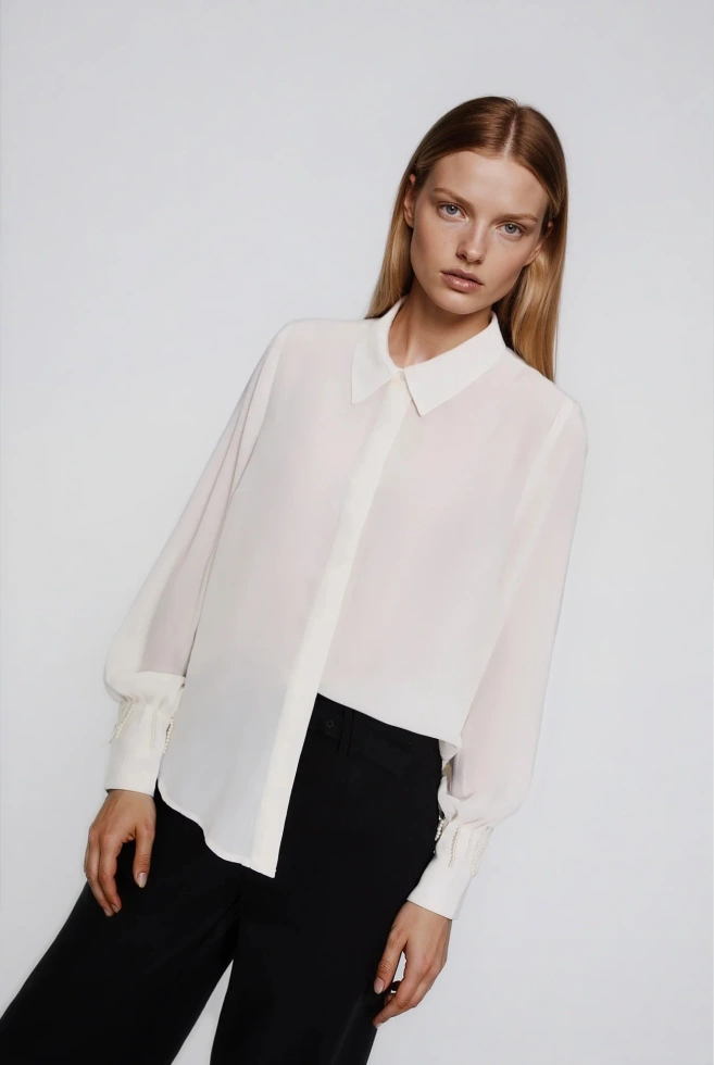 WOMEN'S SHIRT Z-KO-4832 OFF WHITE-set