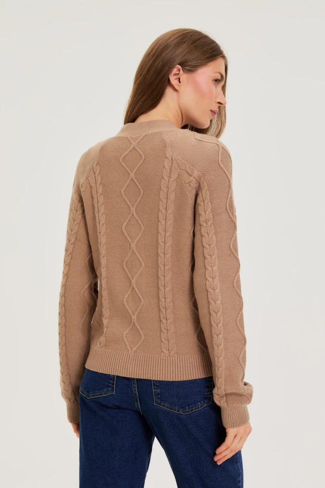 WOMEN'S SWEATER Z-SW-4825 COFFEE-set