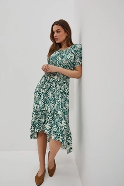 LADIES DRESS L-SU-4040 PALM LEAF