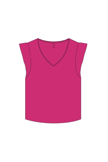 WOMEN'S TSHIRT L-TS-4978 FUCHSIA