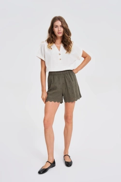 SZORTY DAMSKIE L-SH-4618 OLIVE
