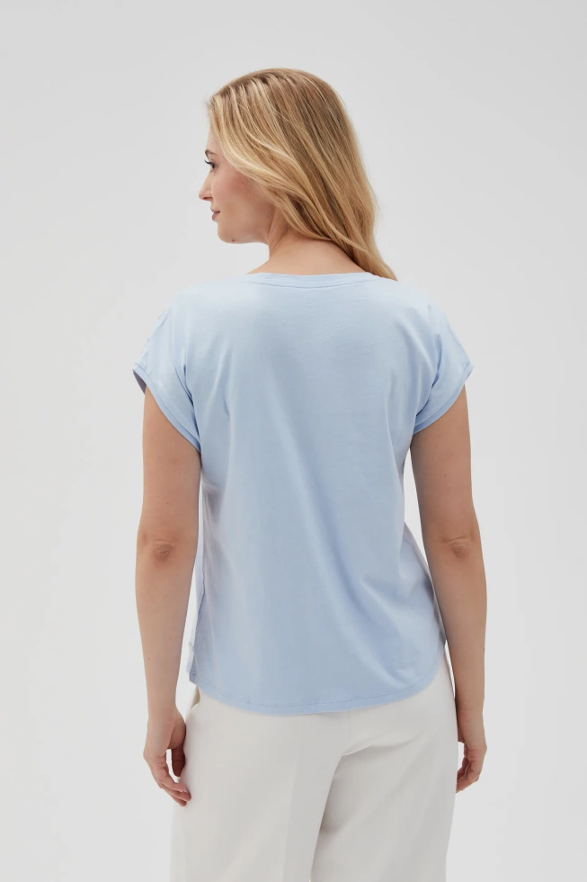 WOMEN'S TSHIRT L-TS-4641 L.BLUE