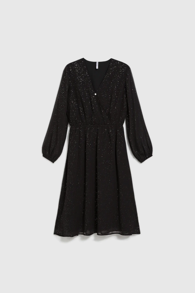 WOMEN'S DRESS L-SU-4606 BLACK