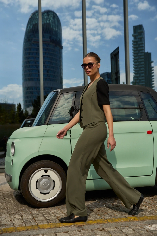 SPODNIE DAMSKIE L-SP-4902 D.OLIVE