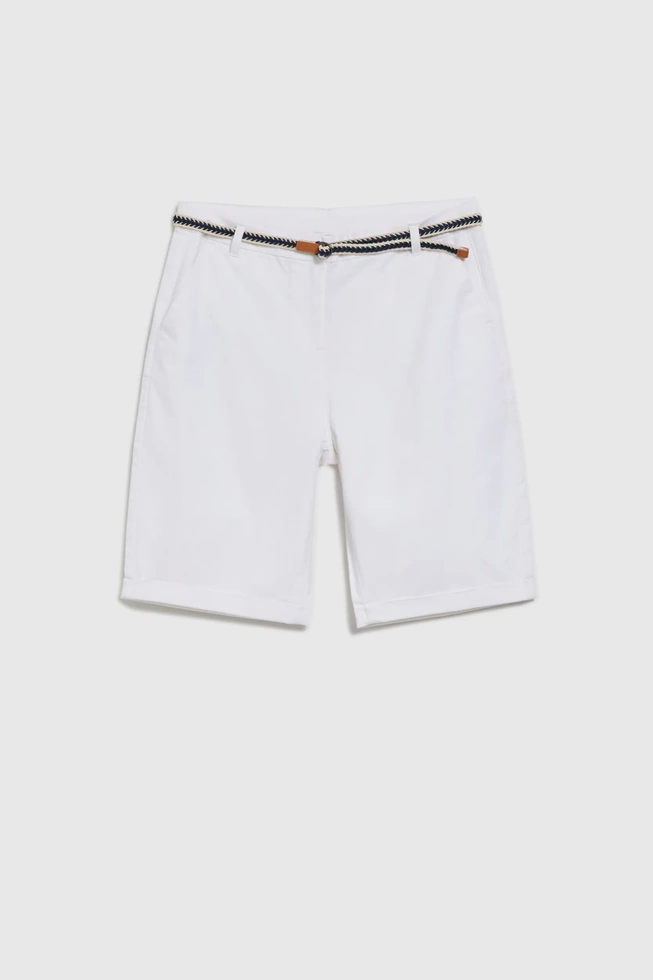 SZORTY DAMSKIE L-SH-4600 OFF WHITE