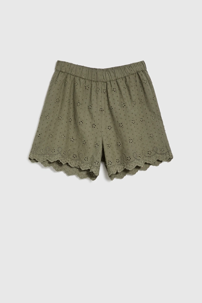 WOMEN'S SHORTS L-SH-4618 OLIVE