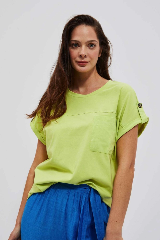 LADIES TSHIRT L-TS-4086 L.GREEN