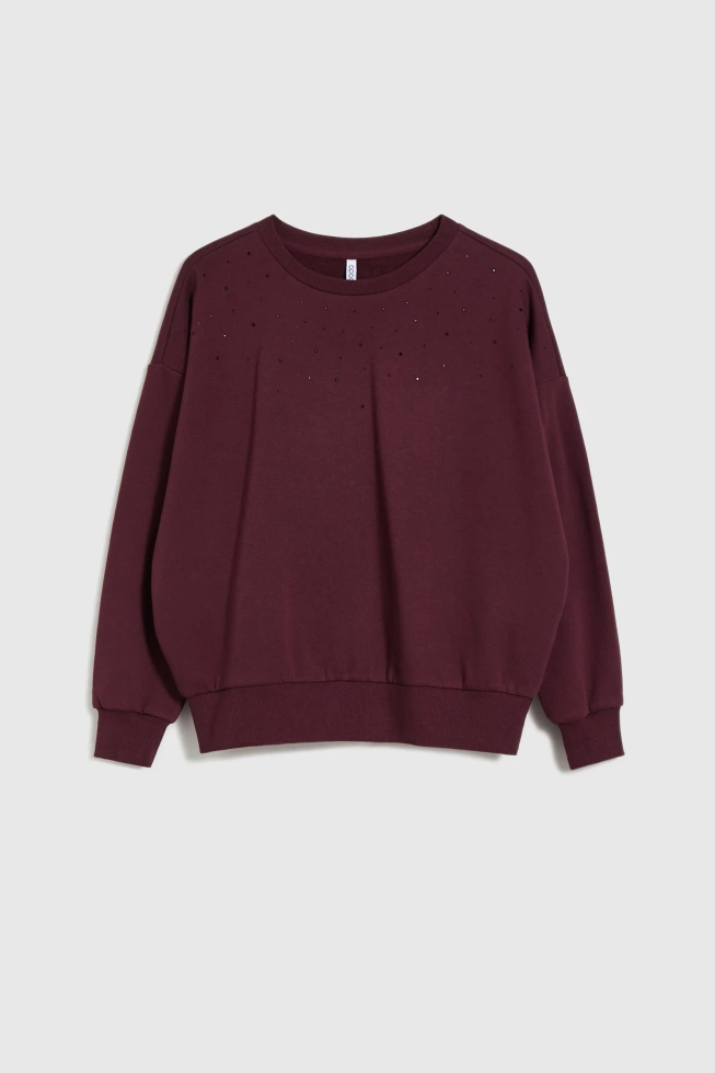 WOMEN'S SWEATSHIRT Z-BL-4823 BURGUNDY