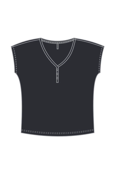 WOMEN'S TSHIRT L-TS-4702 BLACK