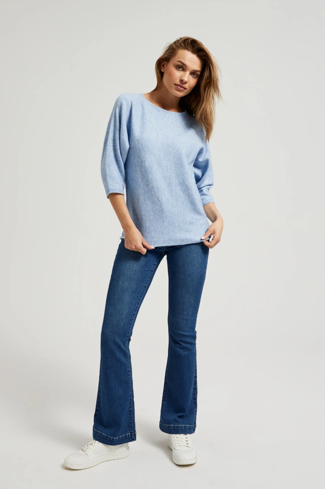 WOMEN'S SWEATER Z-SW-4512 L.BLUE MEL