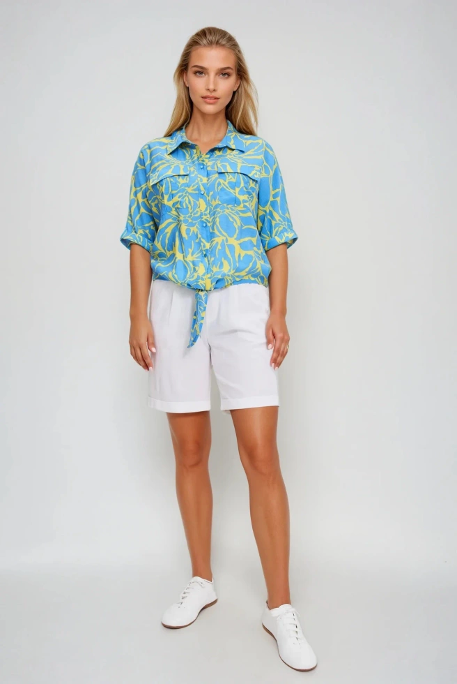 WOMEN'S SHIRT L-KO-4667 YELLOW