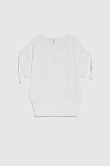 WOMEN'S TSHIRT L-TS-5036 OFF WHITE