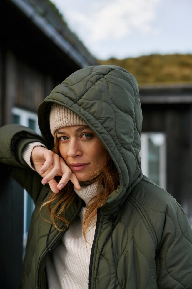 WOMEN'S JACKETS Z-KU-4810 D.OLIVE
