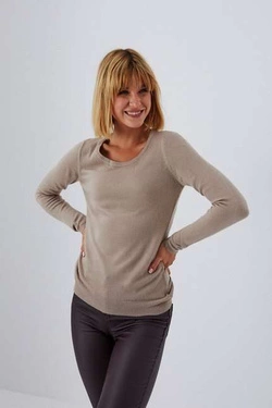 Gładki sweter Z-SW-3600 L.COFFEE