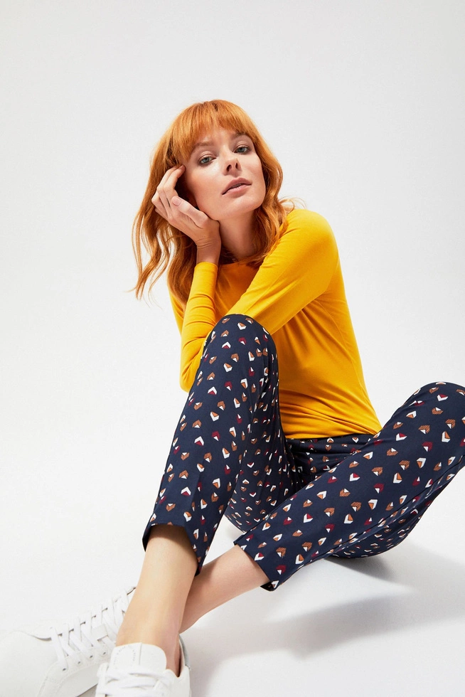 Printed trousers