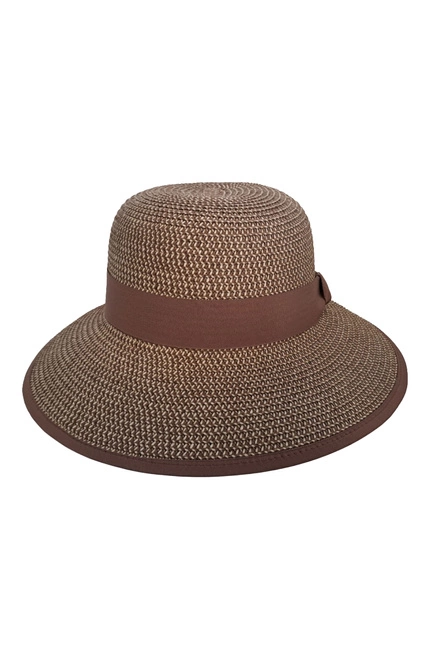 KAPELUSZ DAMSKI L-CZ-4902 BROWN MEL