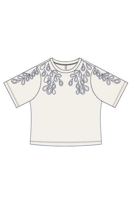 KOSZULKA DAMSKA L-TS-4970 OFF WHITE