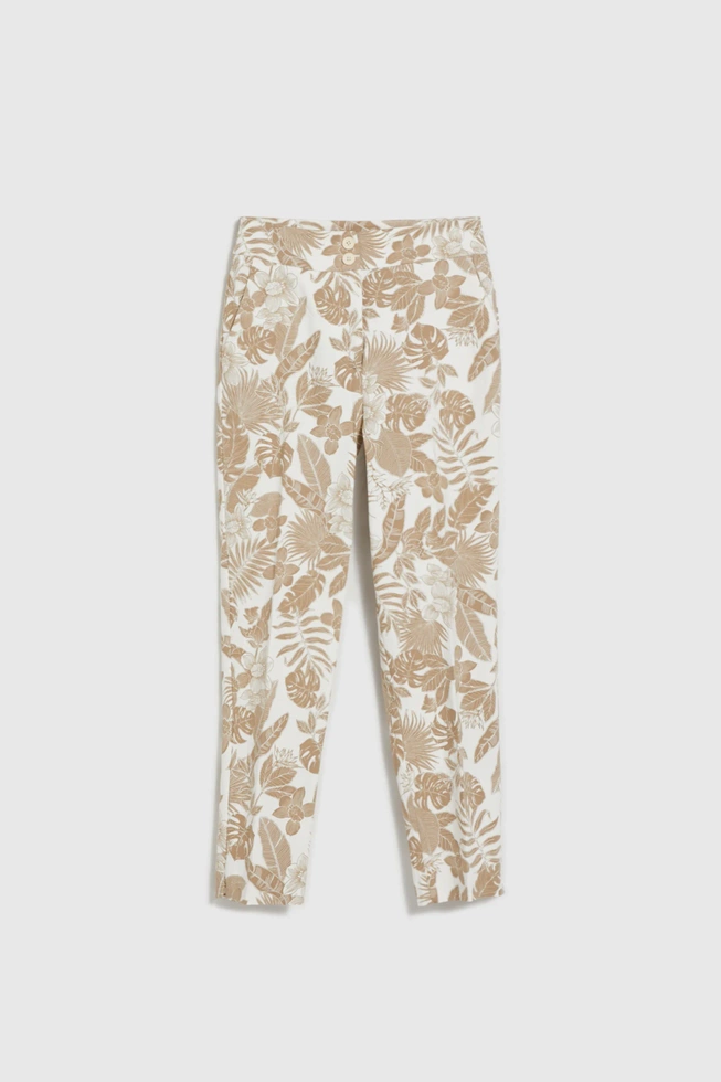 WOMEN'S PANTS L-SP-4603 OFF WHITE-set