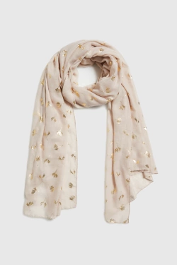 WOMEN'S SCARF L-SZ-4922 BEIGE-set