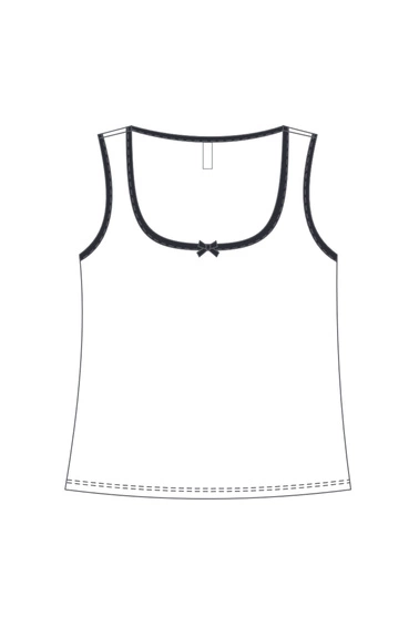 WOMEN'S TOP L-TS-4735 WHITE