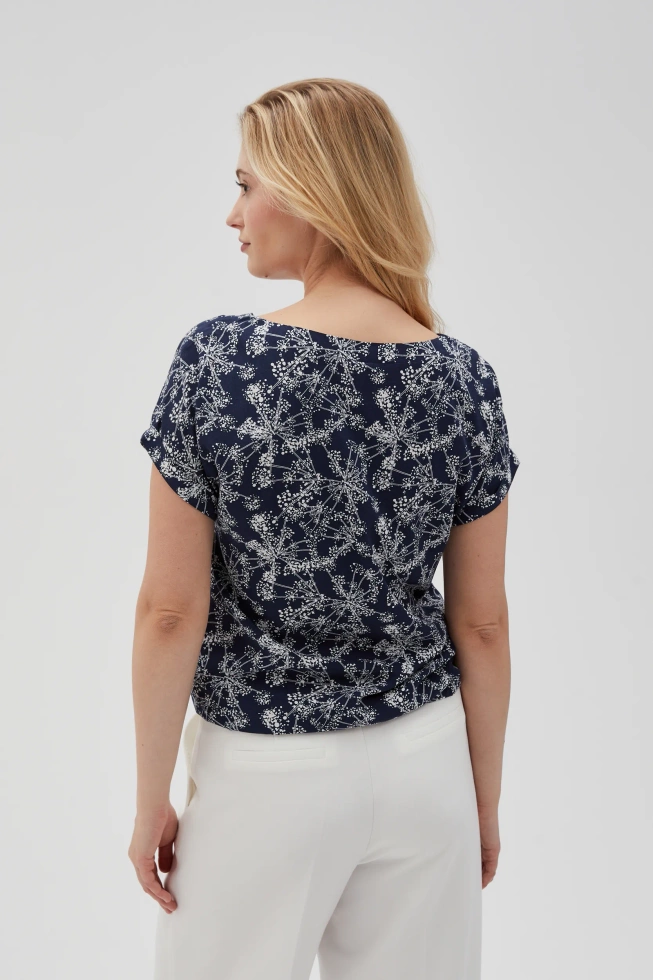 WOMEN'S SHIRT L-KO-4628 NAVY