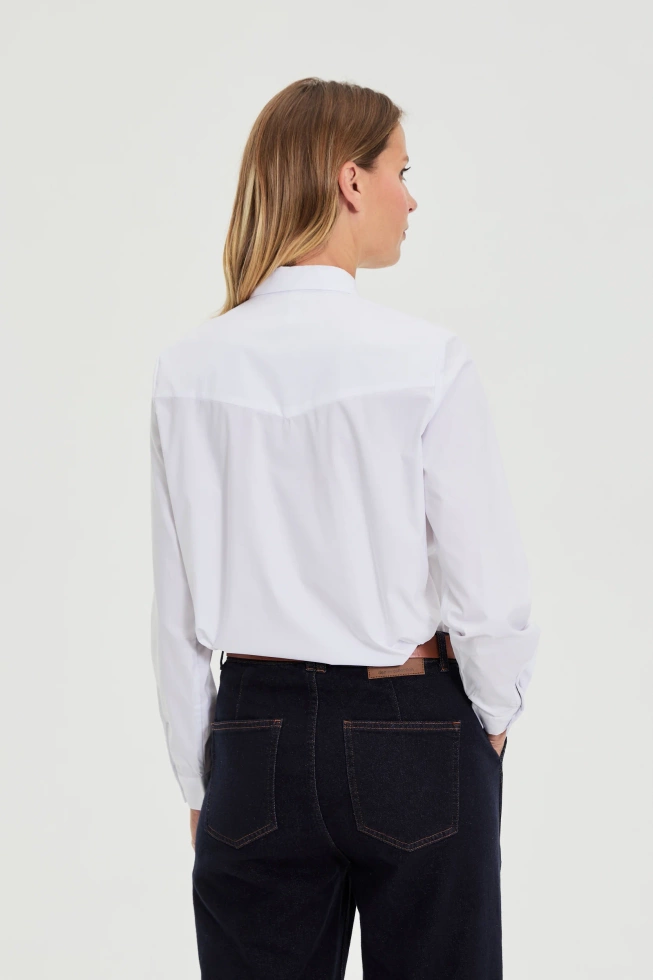 WOMEN'S SHIRT L-KO-4904 WHITE