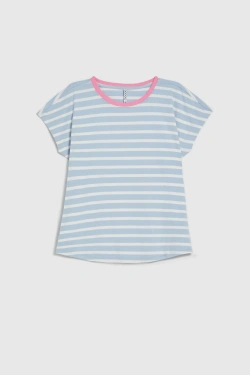 WOMEN'S TSHIRT L-TS-4919 BLUE