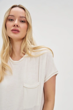 WOMEN'S TSHIRT L-TS-4693 OFF WHITE-set