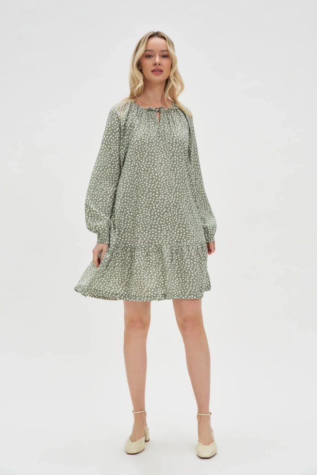WOMEN'S DRESS L-SU-4608 OLIVE