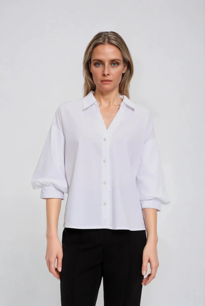 KOSZULA DAMSKA L-KO-4901 OFF WHITE-pakiet