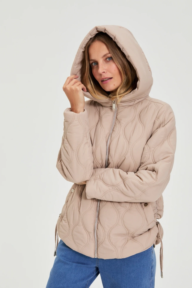KURTKA DAMSKA L-KU-4901 BEIGE