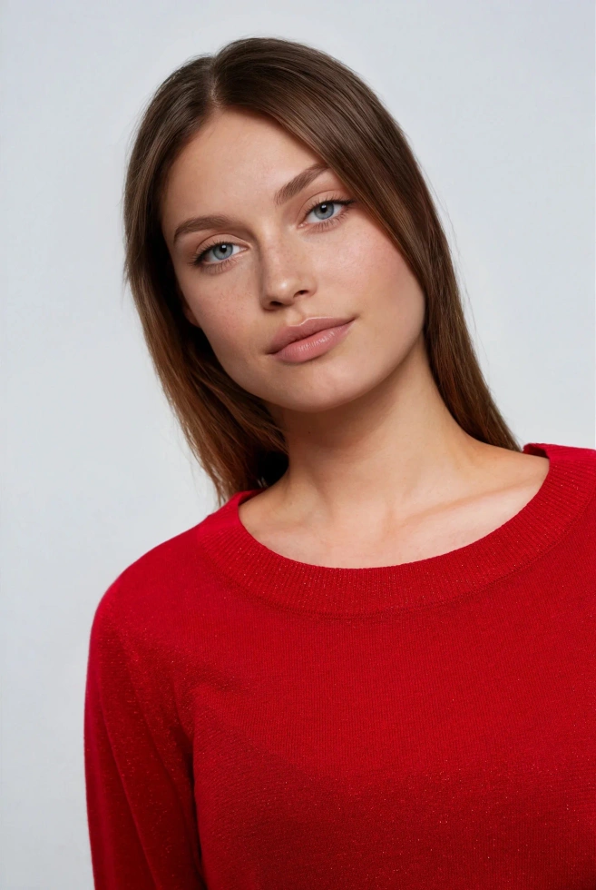 SWETER DAMSKI Z-SW-4868 RED-pakiet