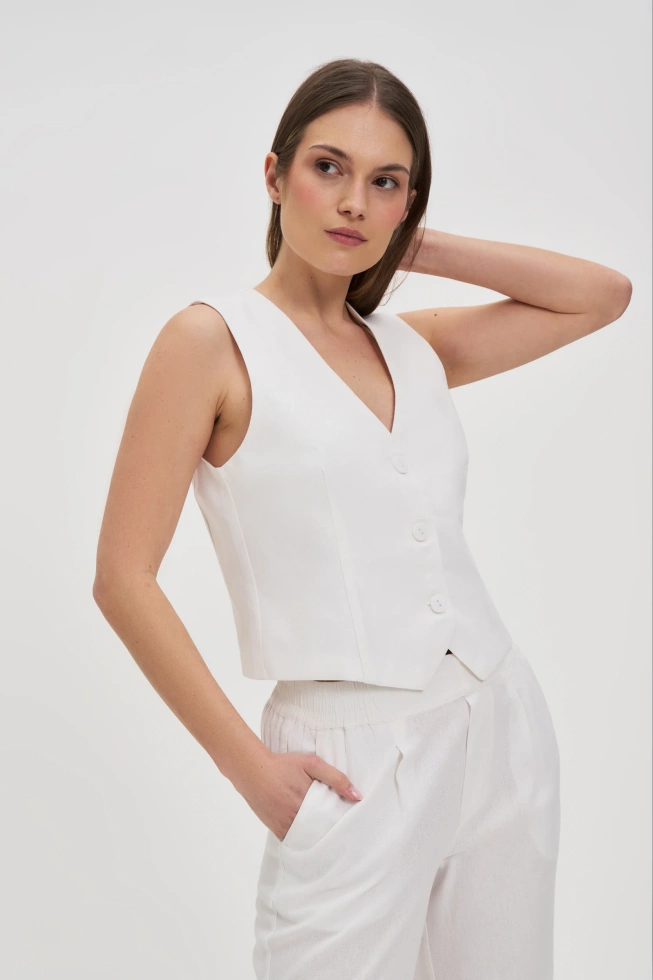 WOMEN'S JACKETS L-KA-4618 WHITE