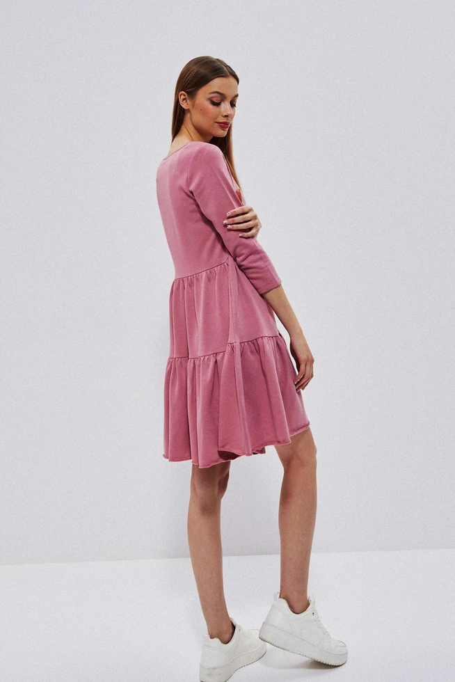 Dress with a frill