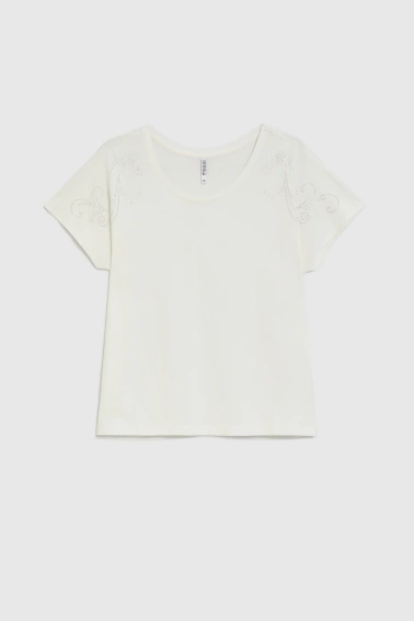 WOMEN'S TSHIRT L-TS-4923 OFF WHITE-set