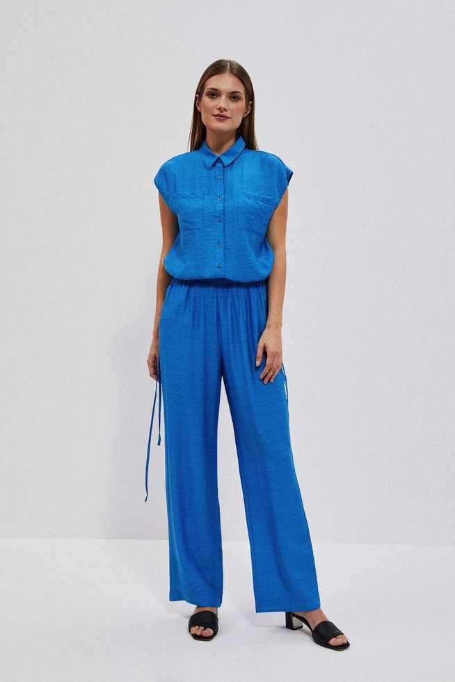 LADIES SHIRT L-KO-4045 FRESH BLUE