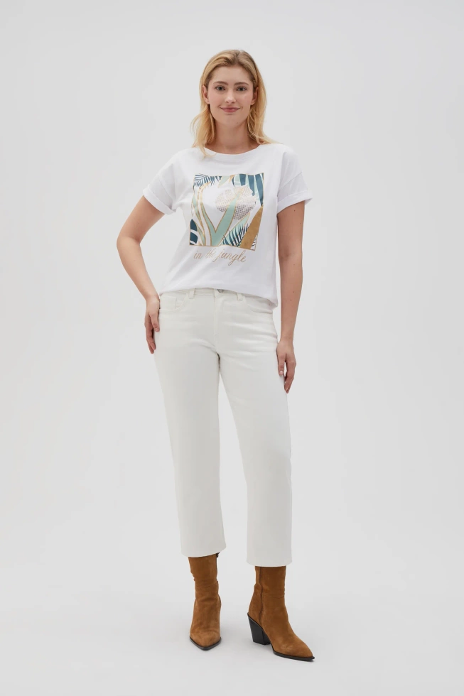 WOMEN'S TSHIRT L-TS-4633 WHITE