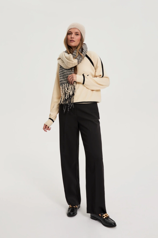 WOMEN'S SCARF Z-SZ-4805 BLACK-set