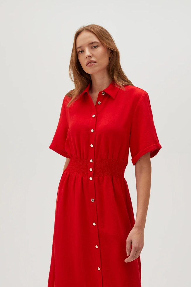 WOMEN'S DRESS L-SU-4614 RED