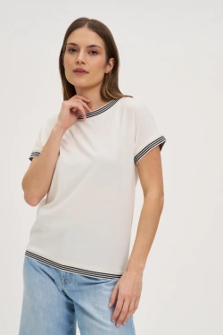 WOMEN'S TSHIRT L-TS-4637 OFF WHITE