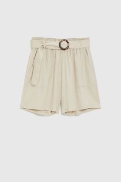 WOMEN'S SHORTS L-SH-4910 L.BEIGE