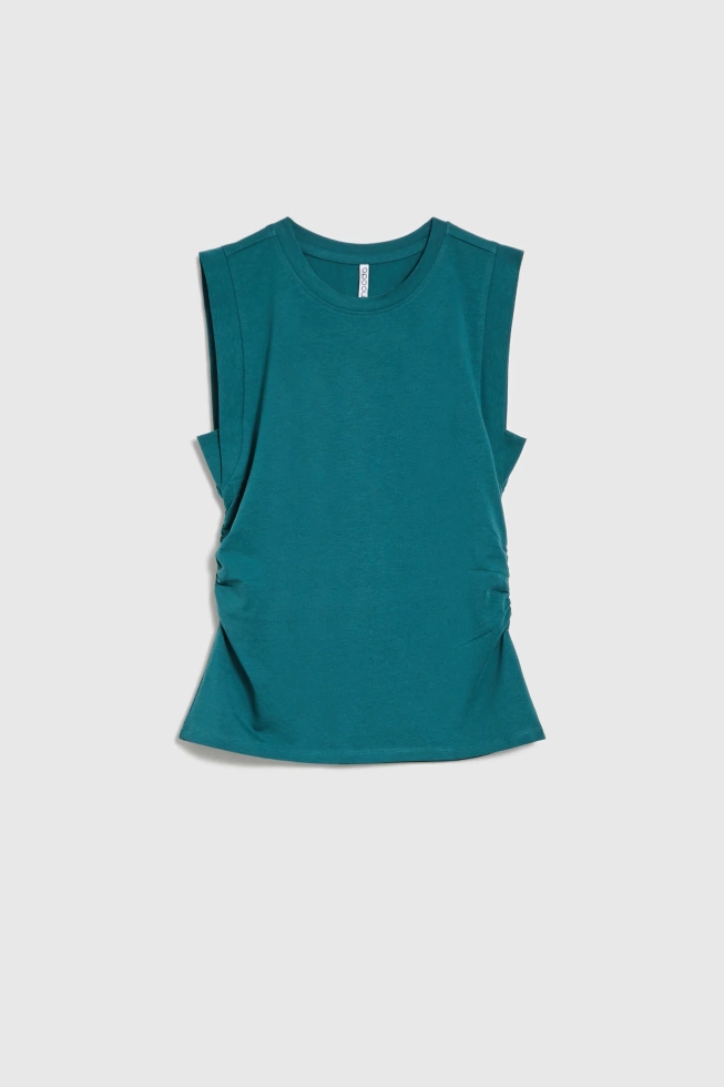 WOMEN'S TSHIRT L-TS-4727 D.GREEN