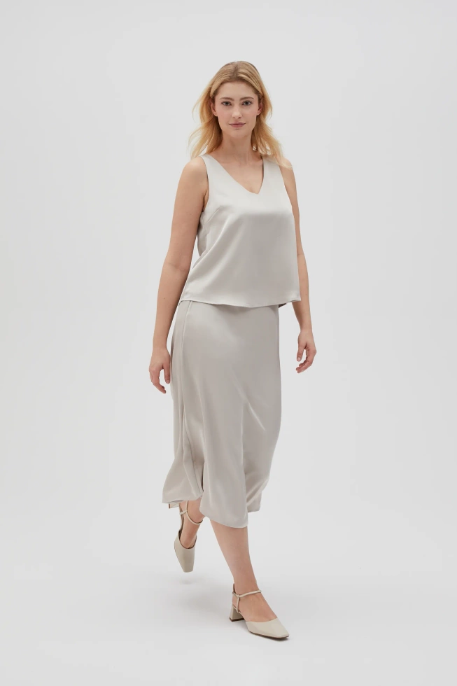 SPÓDNICA DAMSKA L-SC-4607 L.BEIGE
