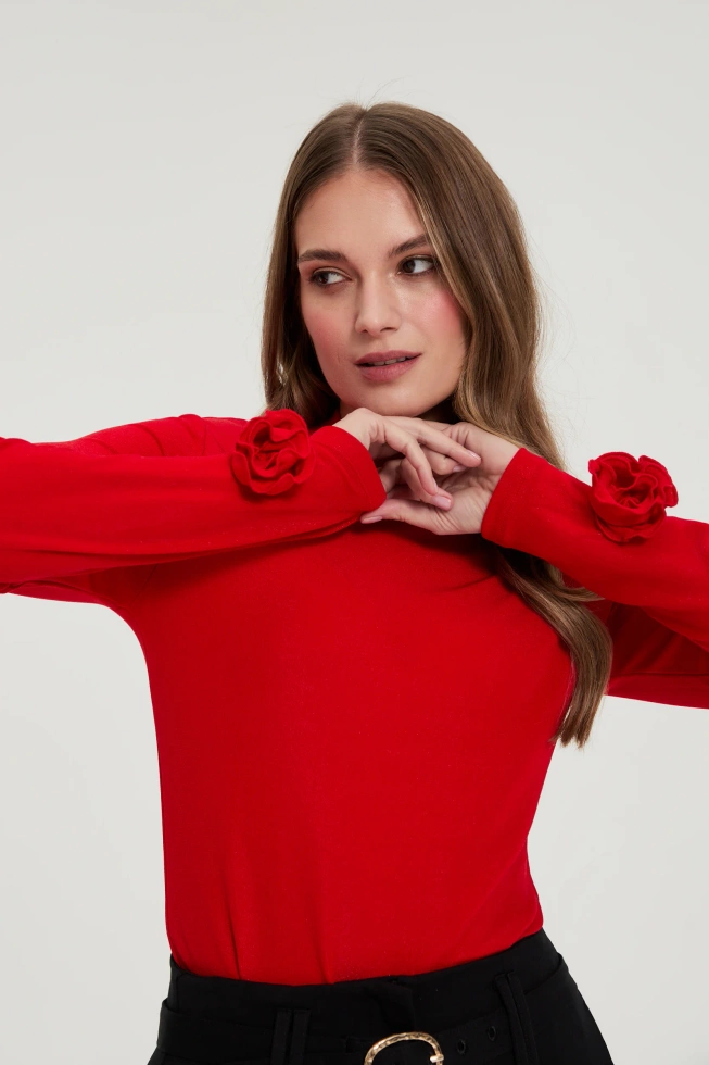 BLUZKA DAMSKA Z-TS-4822 RED-pakiet