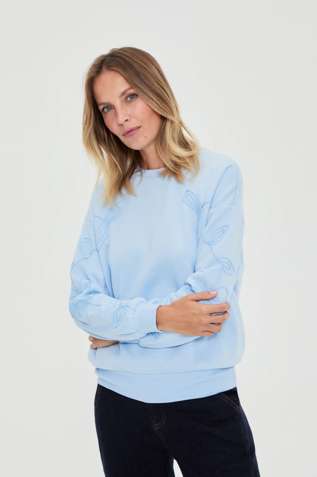 BLUZA DAMSKA L-BL-4916 L.BLUE